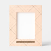 シンプル格子模様のファミリ名 レーザー彫刻フレーム (正面)