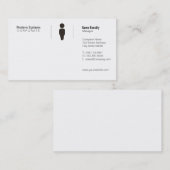 シンプル格子 名刺 (正面/裏面)