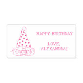 シンプル格言ハッピーバースデーバナー セルフインキングスタンプ (デザイン)