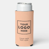 シンプル桃ロゴ文字業 スリム缶クーラー (Seltzer裏面)