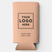 シンプル桃ロゴ文字業 スリム缶クーラー (裏面)