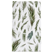 シンプル森ボタニカルウォーター色クリスマス スモールペーパーバッグ (正面)