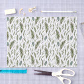 シンプル森ボタニカルウォーター色クリスマス 薄葉紙 (クラフト)