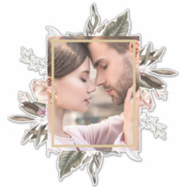 シンプル植物写真 シール