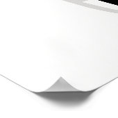 シンプル植物学の白黒の聖書の詩 | ポスター (角)