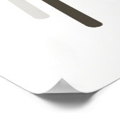 シンプル植物学の白黒の聖書の詩 | ポスター (角)