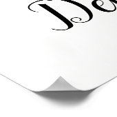 シンプル植物学の白黒の聖書の詩 | ポスター (角)