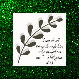 シンプル植物学の白黒の聖書の詩 | ポスター