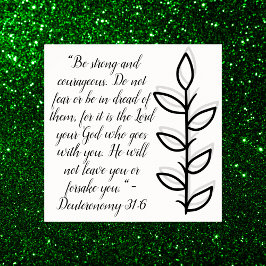 シンプル植物学の白黒の聖書の詩 | ポスター