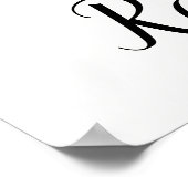 シンプル植物学の白黒の聖書の詩 | ポスター (角)