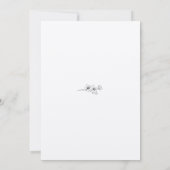 シンプル植物学結婚式招待状 招待状 (裏面)