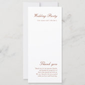 シンプル植物学結婚式計画 (裏面)