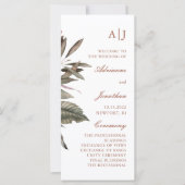 シンプル植物学結婚式計画 (正面)