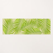 シンプル植物性グリーンパーム離れオンライトベージュ ヨガマット (正面(横))