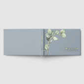 シンプル植物性ユ結婚ーカリ金ゴールド ゲストブック (全面)