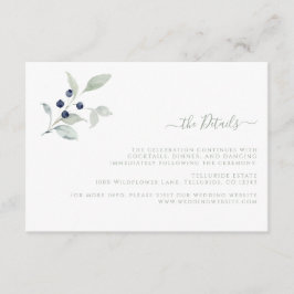 シンプル植物性結婚詳細 エンクロージャーカード