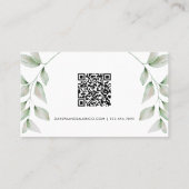 シンプル植物性QRコードロイヤリティカード ロイヤリティカード (裏面)