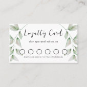 シンプル植物性QRコードロイヤリティカード ロイヤリティカード (正面)