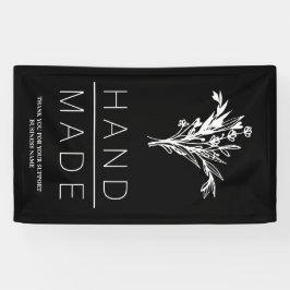 シンプル植物最小主義ハンドメイド事業 横断幕