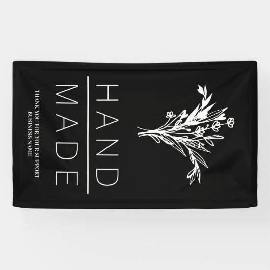 シンプル植物最小主義ハンドメイド事業 横断幕 (横)