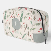 シンプル植物果実パターンモノグラム ドップキット (右コーナー)