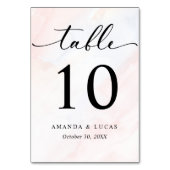 シンプル植物素朴結婚薬 テーブルナンバー (正面)