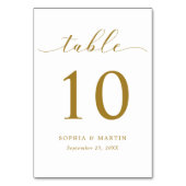 シンプル植物素朴結婚薬 テーブルナンバー (正面)