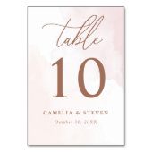 シンプル植物素朴結婚薬 テーブルナンバー (正面)