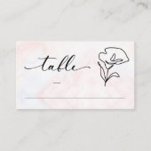 シンプル植物素朴結婚薬 プレイスカード (正面)