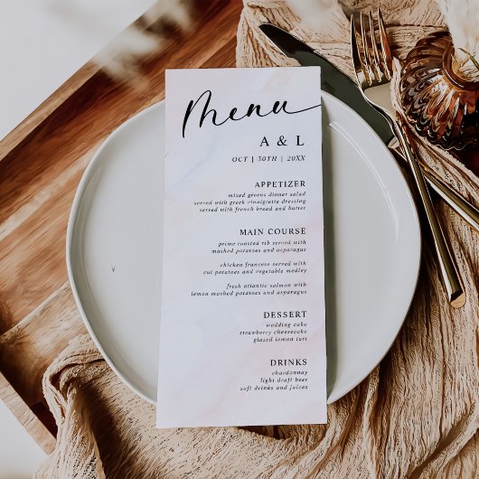 シンプル植物素朴結婚薬 メニュー