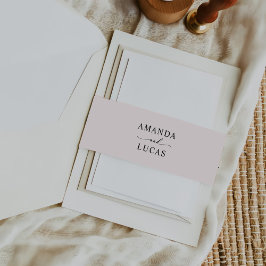 シンプル植物素朴結婚薬 招待状ベリーバンド