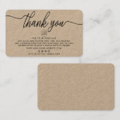 シンプル業務サンキューカード 名刺 (正面/裏面)