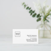 シンプル業務モダンテンプレート 名刺 (スタンド正面)