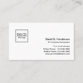 シンプル業務モダンテンプレート 名刺 (正面)