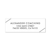 シンプル業務モダン差出人住所 セルフインキングスタンプ (デザイン)