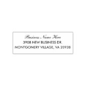 シンプル業務モダン所有者差出人住所 セルフインキングスタンプ (デザイン)