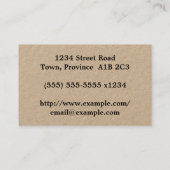 シンプル業務顧問名刺 名刺 (裏面)