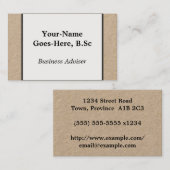 シンプル業務顧問名刺 名刺 (正面/裏面)
