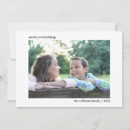 シンプル横エレガントのクリスマスフォトカード シーズンカード