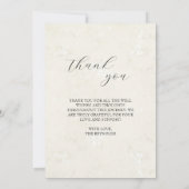 シンプル横エレガントベビー誕生 案内状 (裏面)