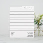 シンプル横付きパーソナライズされた レターヘッド (スタンド正面)