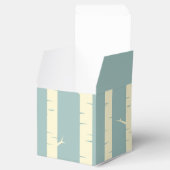 シンプル樺の木の青い結婚式の引き出物 フェイバーボックス (オープン)