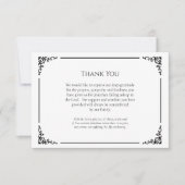 シンプル正教エレガント礼葬儀 サンキューカード (正面)