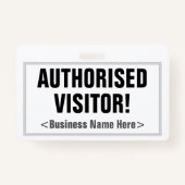 「シンプル正規の訪問者！」 バッジ (裏面)