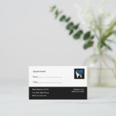 シンプル歯医のアポイントメント確認名刺 予約カード (スタンド正面)