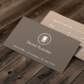 シンプル歯牙アイコン歯科アポイントメント名刺 予約カード