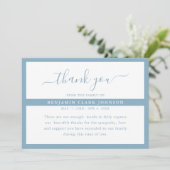 シンプル死別モダン悔やみや弔慰葬儀 サンキューカード (スタンド正面)