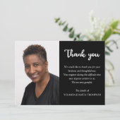 シンプル死別悔やみや弔慰記念 サンキューカード (スタンド正面)