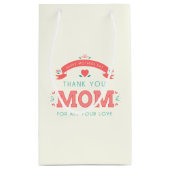 シンプル母の日に感謝 |抱き枕 スモールペーパーバッグ (裏面)