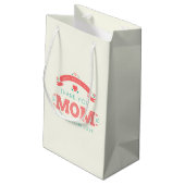 シンプル母の日に感謝 |抱き枕 スモールペーパーバッグ (裏面アングル)
